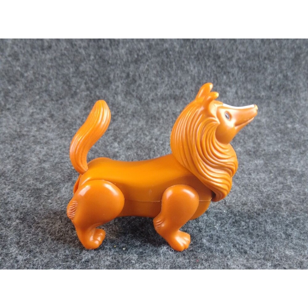 Vintage Playskool Lil Playmates Brown Collie Farm Dog Made In Hong Kong Toy